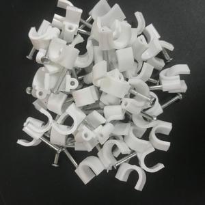 Grampos de fios de plástico para unhas, grampos de fios de plástico para alarme de unhas de telefone elétrico 4mm
