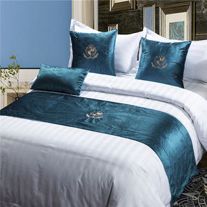 Luxury Solid Color Hotel King Size <strong>Bed</strong> <strong>Runner</strong> - Product Image 5