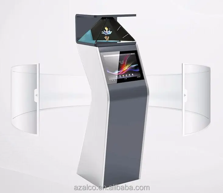 Full HD 3D hologrphic showcase advertising screen billboard on sale