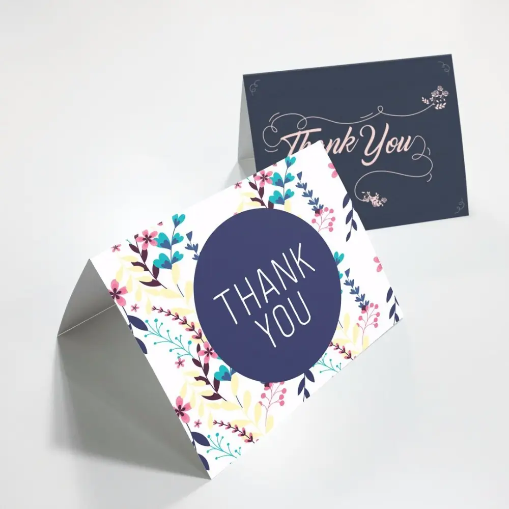 Ensemble de 30 cartes de remerciement pour fête prénatale, note de carte de remerciement avec 5 Designs uniques, pour fête prénatale, anniversaire, mariage, remise des diplômes