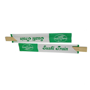 23 cm <span class=keywords><strong>gemelos</strong></span> palillos de bambú con Logo para uso en restaurantes - Product Image 3
