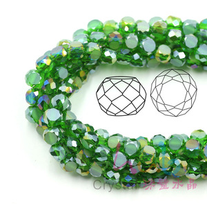 Cuentas de Vidrio Planas y Redondas Zhubi de 4mm y 6mm para la Fabricación de Joyas, Cuentas de Cristal Facetadas en Colores Plateados para Pulseras y Collares - Product Image 4