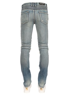 أحدث تصميم بالجملة رخيصة حسب الطلب ماركة مصنع مستعملة الرجال Justin Beiber رجالي بنطلون جينز راكب الدراجة النارية مع ضيق شديد 092 - Product Image 2