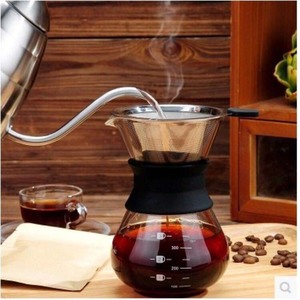 Caffettiera riutilizzabile in acciaio inox con caraffa in vetro per i tuoi set da tè e caffè - Product Image 5