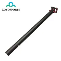 ZOYOSPORTS 3K 33.9/34.9mm 탄소 자전거 시트 튜브 접이식 자전거 사이클링 시트 포스트