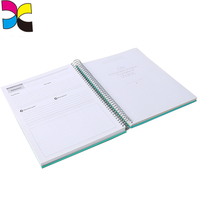 Cuaderno espiral barato al por mayor colorido papel personalizado cuaderno de impresión personalizado