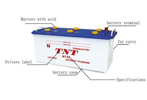 自動車用バッテリー12V N135 135AHドライチャージ - Product Image 2