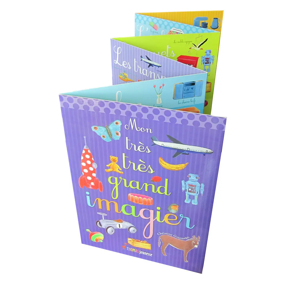 Professional Pull and Push Children Board Book with Superior Quality Hangzhou Perfect Printing Factory Combing with OEM Service