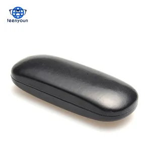 Teeny oun Hot Leather Brillen etui für Männer Wasserdichte Brillen etui mit hartem Rahmen Frauen Lesebrillen box Schwarze Brillen etuis