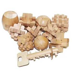 لعبة ألغاز Kongming Luban خشبية ثلاثية الأبعاد