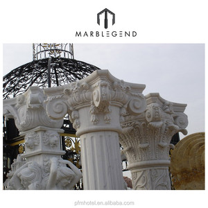 Décoratif extérieur En <span class=keywords><strong>Pierre</strong></span> Blanche <span class=keywords><strong>colonne</strong></span> romaine - Product Image 3
