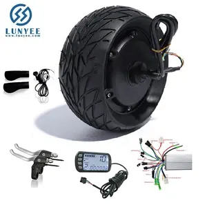 48V 1000W 8 Inch Electric Bicycle Motor Kit Fat Tire 200*90 8''wheel Brushless Toothless Hub Motor EバイクWheelとAccessory