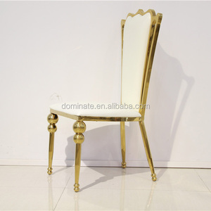 Comercio al por mayor más nuevo diseño <span class=keywords><strong>de</strong></span> oro lujo <span class=keywords><strong>alquiler</strong></span> Acero inoxidable silla evento para la venta - Product Image 2