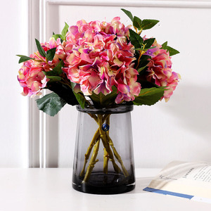 Commercio all'ingrosso di Alta Qualità Singolo Stelo 3D Stampa Fiori Artificiali Reale di Sentire In Lattice <span class=keywords><strong>Ortensia</strong></span> per la Casa Decorazione di Cerimonia Nuziale - Product Image 3