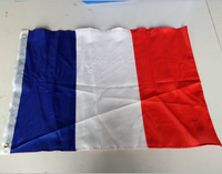 Drapeaux de France de pays national en polyester 100% personnalisés 2x3ft 3x5ft