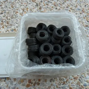 200 grams Small coils black annealed wire in plastic bucket ( Anping factory )