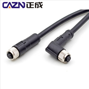 CAZN M8 kalıplı korumalı PVC PUR kablo 1 2 5 metre su geçirmez IP67 konnektörleri 3 4 5 6 8 çekirdek güç veri kablosu sensörleri - Product Image 4