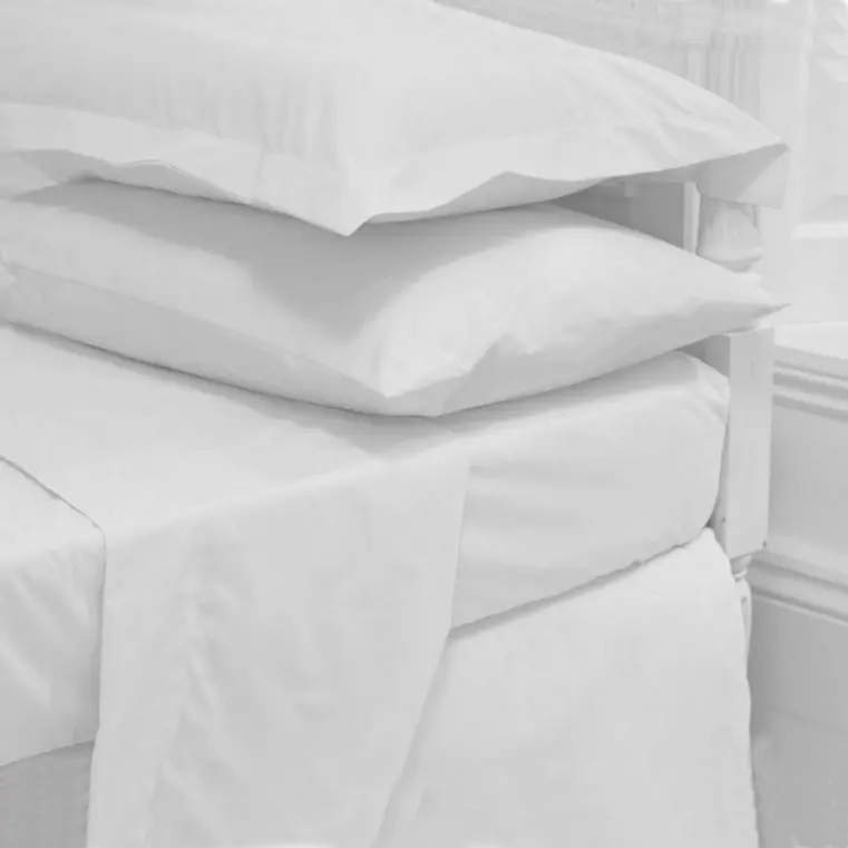Toptan yüksek kaliteli beyaz ikiz boyutu lüks otel toplama yatak ucuz yatak keten % 100% pamuk