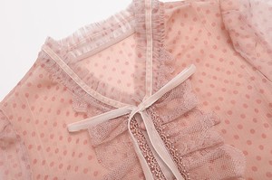 Camicette e top donna <span class=keywords><strong>eleganti</strong></span> estive a maniche corte a tinta unita camicie morbide da donna Blusa Elegante - Product Image 3