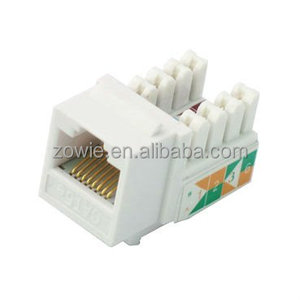 Prise Keystone Cat6 Zowie (référence ABK-004) conforme aux normes PC 94V0 et ROHS, idéale pour les mises à niveau des composants réseau commerciaux et résidentiels (OEM/ODM) - Product Image 2