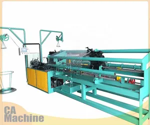 Automatic Double Wire Chain Link Fence Making Machine