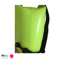 Sac étanche fluorescent 15L personnalisé avec logo, couleur verte, accessoires de camping, sacs imperméables Ocean Pack pour la dérive - Vente en gros usine