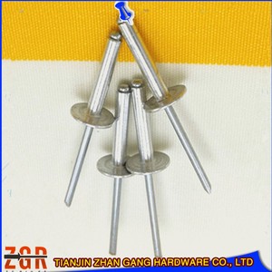 ZGR Hardware 5050 Open End Countersunk Head 4.0*14mm Aluminum Blind <strong>Rivet</strong> With High Quality Best Price Made In China - Product Image 1