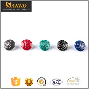 Quatre Pièces En Métal Snap corozo boutons - Product Image 4