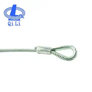 Galvanized custom pressed loop steel wire rope sling with loops