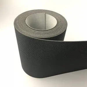 China Supplier PVC Black Diamond Surface Conveyor Belt For Treadmill Running Belt