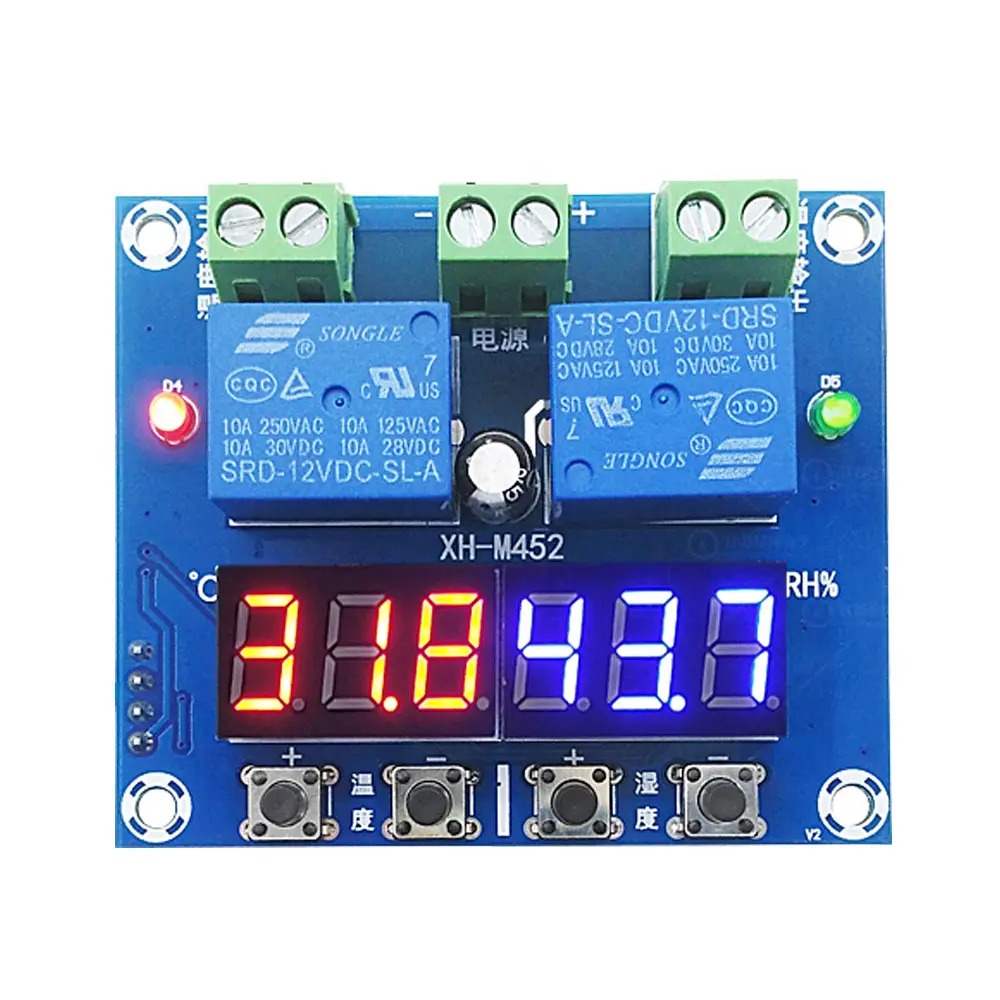 XH-M452 Temperature and Humidity Two-in-One Controller More intuitive and safer control components