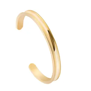 Fashion Jewelry New Gold Wholesale Hair Tie Cuff Bracelet With Blank Designs