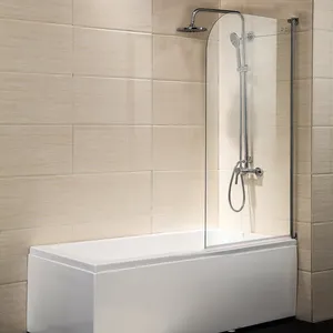 Cerniera bagno doccia pannello divisorio in vetro vasca da bagno senza telaio schermo doccia in vetro