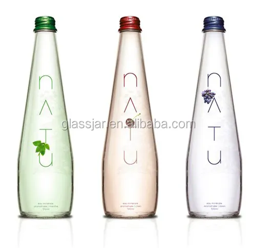 Forma de gota de água design da garrafa garrafa de embalagens de água mineral