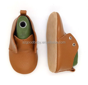 Los niños al por mayor del niño recién nacido niño suave de cuero oxfords zapatillas botines zapatos de bebé de diseño - Product Image 3