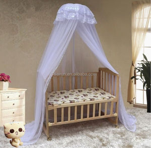 Conique Anti Moustique Moustiquaire Suspendu Tente Maille Dôme Rideau Parc Sheer Tissu Net <span class=keywords><strong>Lit</strong></span> Berceau Auvent pour Bébé Toddler Berceau - Product Image 2