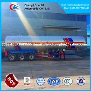 Semirremolque <span class=keywords><strong>Cisterna</strong></span> de Transporte de Gas de Alta Presión de Propano Líquido <span class=keywords><strong>para</strong></span> Estación de Llenado de GLP Móvil ASME de 3 Ejes CLW - Product Image 3