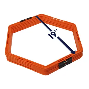 Agility Rings - Hexagonal Hoops - Improve Your Speed in Football, Soccer, Boxing and Combat Sports