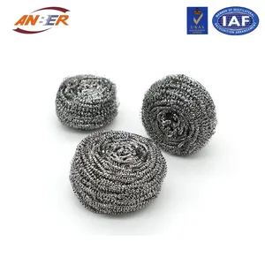 low price stainless steel kitchen scrubber / scourer / cleaning ball from alibaba china supplier