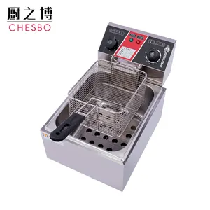 Top selling single small deep fryer potato chips Donut Chicken wing deep frying machine