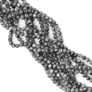 Natuurlijke gladde Larvikiet Zwarte Labradoriet edelsteen losse kralen voor het maken van sieraden handgemaakte ambachten 4mm 6mm 8mm 10mm 12mm 14mm - Product Image 6