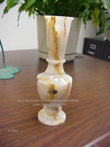 Jarrón piedra ónix verde claro - Product Image 1