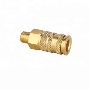 Porzellan fabrik 1/4 Zoll Industrielle Messing-Luftverbindungs-Schnell kupplung in Rohr verbindungs stücken - Product Image 3