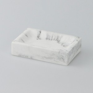 Porte-savon blanc de forme carrée en poly de conception populaire - Product Image 1