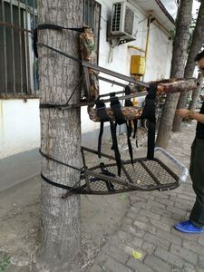 Plateforme de chasse suspendue en acier pour arbre, abri de chasse - Product Image 2
