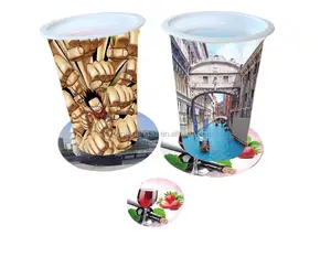 Full-color cartoon personalizado impressão 3D Lenticular Cup