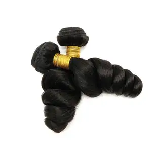Best quality cheap loose wave unprocessed 10a grade peruvian virgin human hair weaving bundles