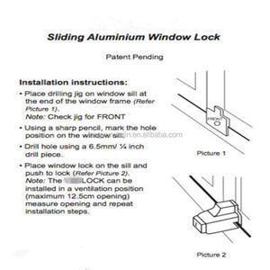 Adjustable Safety <strong>Security</strong> Sliding <strong>Window</strong> <strong>Lock</strong> Protection <strong>Lock</strong> for Kids Children - Product Image 6