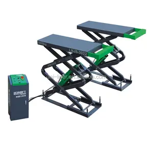 ULJS-3522 nóng bán Đôi Xi lanh thủy lực xe nâng 3.5t trong mặt đất tăng đầy đủ Scissor Lift máy