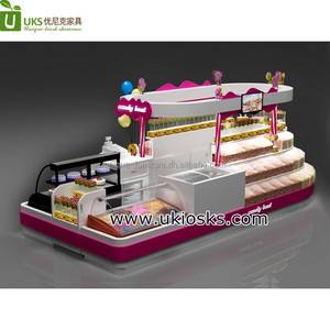 Kẹo thuyền Mall <span class=keywords><strong>kiosk</strong></span> với tùy chỉnh Acrylic Hộp Thiết kế LED chiếu sáng hiện đại màu trắng tăng màu không thấm nước cho bán lẻ hiển thị - Product Image 1